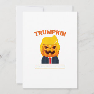 Halloween Trumpkin Grappige  Pompoen Halloween Feestdagenkaart