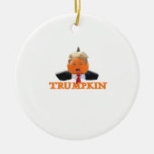 Halloween Trumpkin Keramisch Ornament (Voorkant)