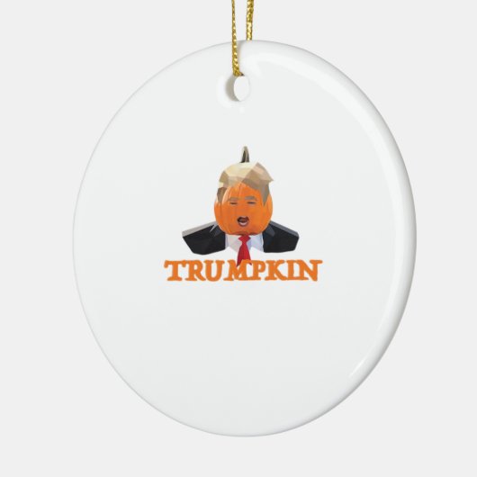 Halloween Trumpkin Keramisch Ornament (Links)
