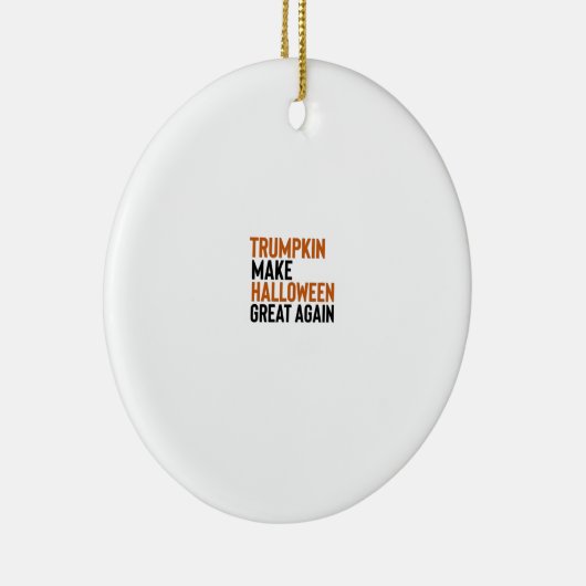 Halloween Trumpkin - Maak Halloween weer geweldig  Keramisch Ornament (Rechts)