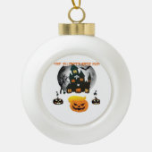 Halloween Trumpkin - Maak Halloween weer geweldig  Keramische Bal Ornament (Voorkant)