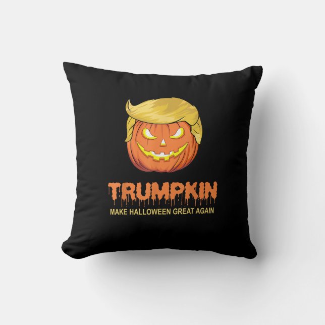 Halloween Trumpkin - Maak Halloween weer geweldig Kussen (Voorkant)