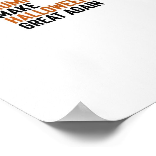 Halloween Trumpkin - Maak Halloween weer geweldig  Poster (Hoek)