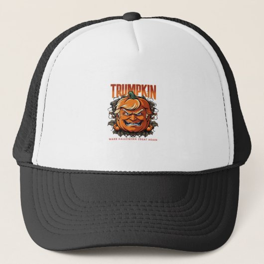 Halloween Trumpkin maakt Halloween weer geweldig Trucker Pet (Voorkant)