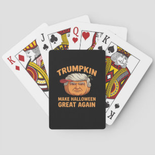 Halloween Trumpkin maakt Halloween weer leuk Pokerkaarten
