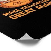 Halloween Trumpkin maakt Halloween weer leuk Poster (Hoek)