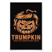 Halloween Trumpkin Make Halloween Great Again Foto Afdruk (Voorkant)