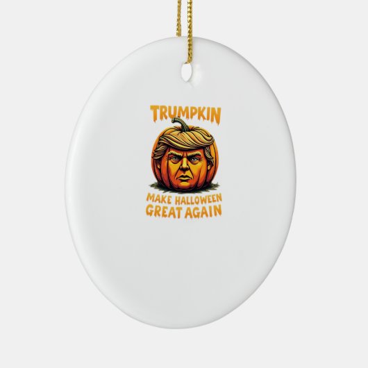 Halloween Trumpkin Make Halloween Great Again Keramisch Ornament (Rechts)