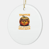 Halloween Trumpkin Make Halloween Great Again Keramisch Ornament (Links)