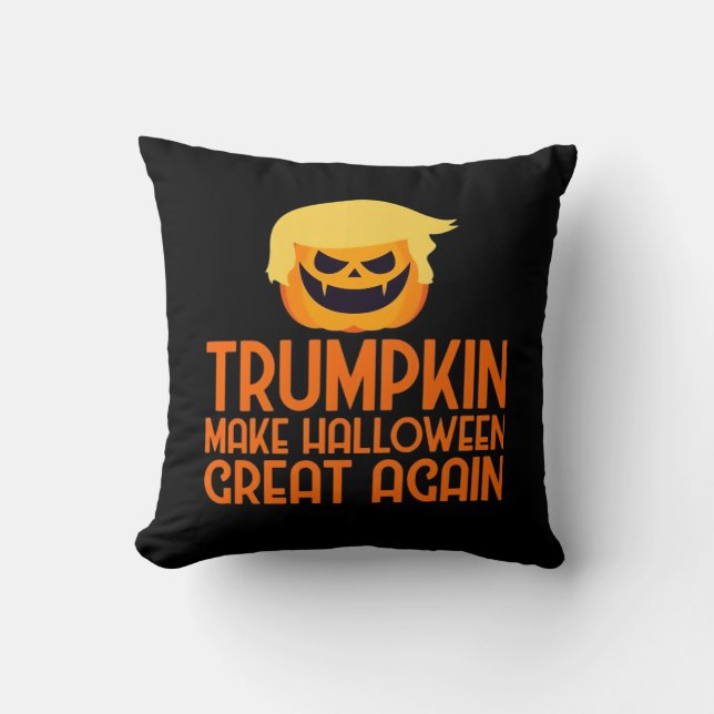 Halloween Trumpkin Make Halloween Great Again Kussen (Voorkant)