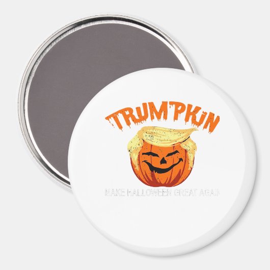 Halloween Trumpkin Make Halloween Great Again Magneet (Voorkant / Achterkant)