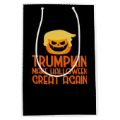 Halloween Trumpkin Make Halloween Great Again Medium Cadeauzakje (Voorkant)
