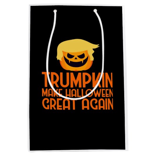 Halloween Trumpkin Make Halloween Great Again Medium Cadeauzakje (Voorkant)