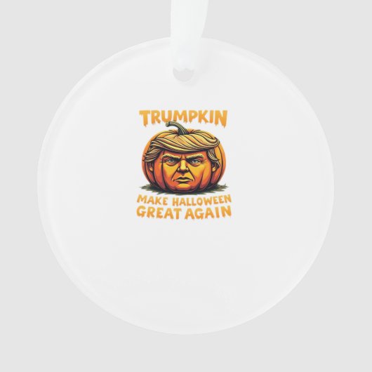 Halloween Trumpkin Make Halloween Great Again Ornament (voorkant)