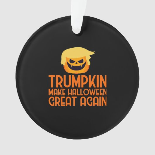 Halloween Trumpkin Make Halloween Great Again Ornament (voorkant)