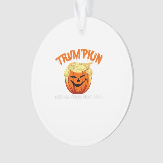 Halloween Trumpkin Make Halloween Great Again Ornament (voorkant)