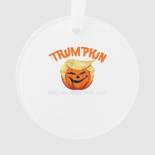 Halloween Trumpkin Make Halloween Great Again Ornament (voorkant)