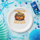 Halloween Trumpkin Make Halloween Great Again Papieren Bordje (Feest)