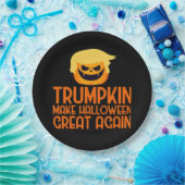 Halloween Trumpkin Make Halloween Great Again Papieren Bordje (Feest)