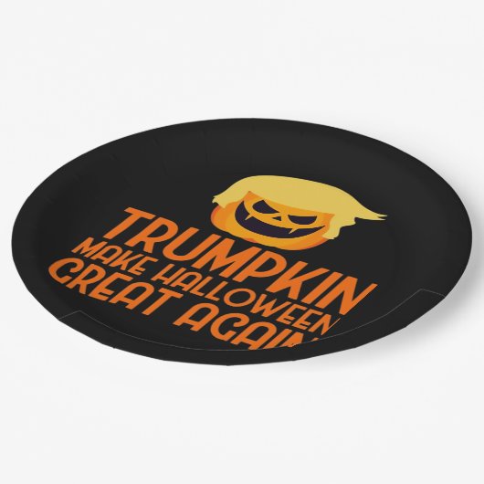 Halloween Trumpkin Make Halloween Great Again Papieren Bordje (Gekanteld)