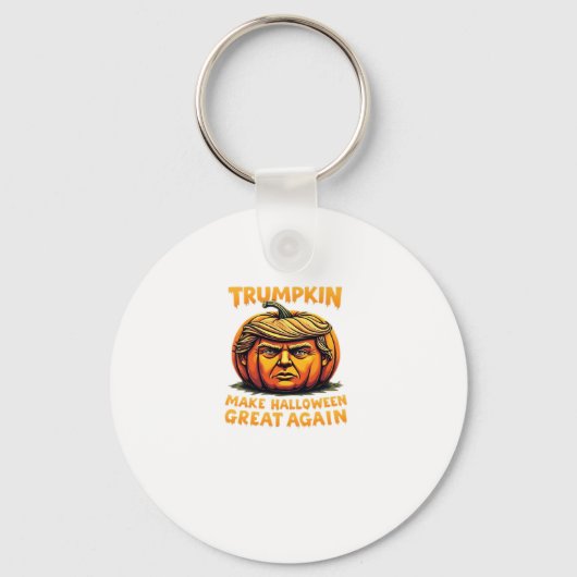 Halloween Trumpkin Make Halloween Great Again Sleutelhanger (Voorkant)