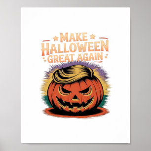 Halloween Trumpkin Ontwerp Poster