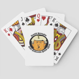 Halloween Trumpkin Pumpkin Classic Pokerkaarten