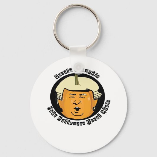 Halloween Trumpkin Pumpkin Classic Sleutelhanger (Voorkant)
