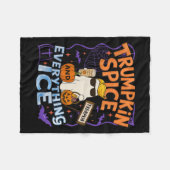 Halloween Trumpkin Sce And Everything Ice Pumpkin Fleece Deken (Voorkant (Horizontaal))