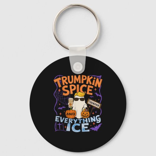 Halloween Trumpkin Sce And Everything Ice Pumpkin Sleutelhanger (Voorkant)
