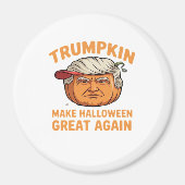 Halloween Trumpkin – Spooky Parodie Quote voor Hal Magneet (Voorkant)