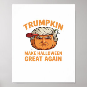 Halloween Trumpkin – Spooky Parodie Quote voor Hal Poster