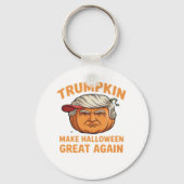 Halloween Trumpkin – Spooky Parodie Quote voor Hal Sleutelhanger (Voorkant)
