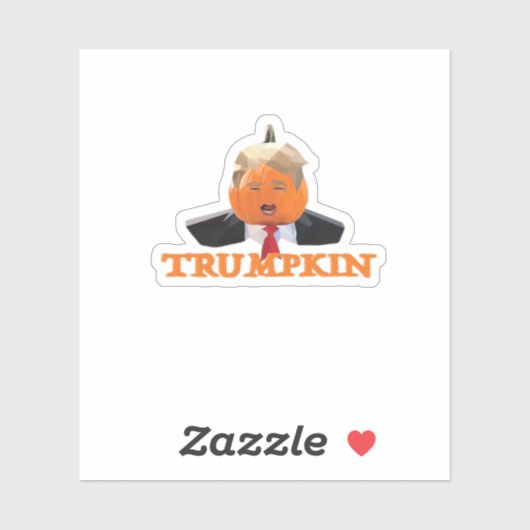 Halloween Trumpkin Sticker (Vel)