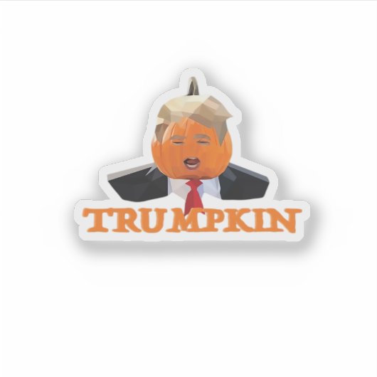 Halloween Trumpkin Sticker (Voorkant)