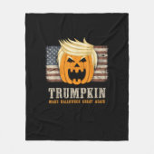Halloween Trumpkin  US Flag Funny Fleece Deken (Voorkant)