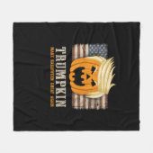 Halloween Trumpkin  US Flag Funny Fleece Deken (Voorkant (Horizontaal))