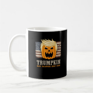 Halloween Trumpkin US Flag Funny Koffiemok
