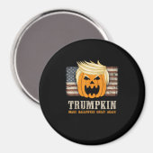 Halloween Trumpkin  US Flag Funny Magneet (Voorkant / Achterkant)