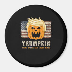 Halloween Trumpkin  US Flag Funny Magneet
