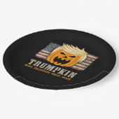 Halloween Trumpkin  US Flag Funny Papieren Bordje (Gekanteld)