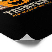 Halloween Trumpkin  US Flag Funny Poster (Hoek)