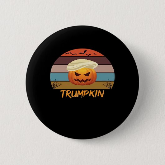 Halloween Trumpkin US Ronde Button 5,7 Cm (Voorkant)