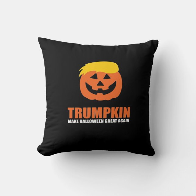Halloween Trumpkin V2 Kussen (Voorkant)