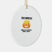 Halloween Trumpkin V3 Keramisch Ornament (Rechts)