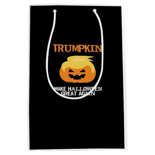 Halloween Trumpkin V3 Medium Cadeauzakje (Voorkant)