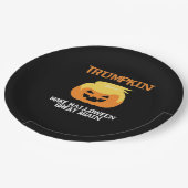 Halloween Trumpkin V3 Papieren Bordje (Gekanteld)