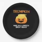 Halloween Trumpkin V3 Papieren Bordje (Voorkant)