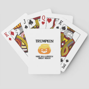Halloween Trumpkin V3 Pokerkaarten