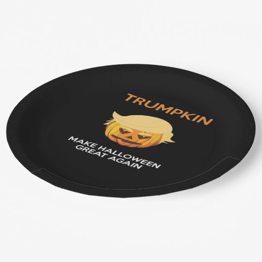 Halloween Trumpkin V4 Papieren Bordje (Gekanteld)